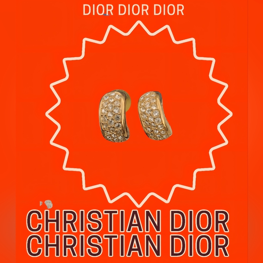Vintage Christian Dior Post Back Earrings